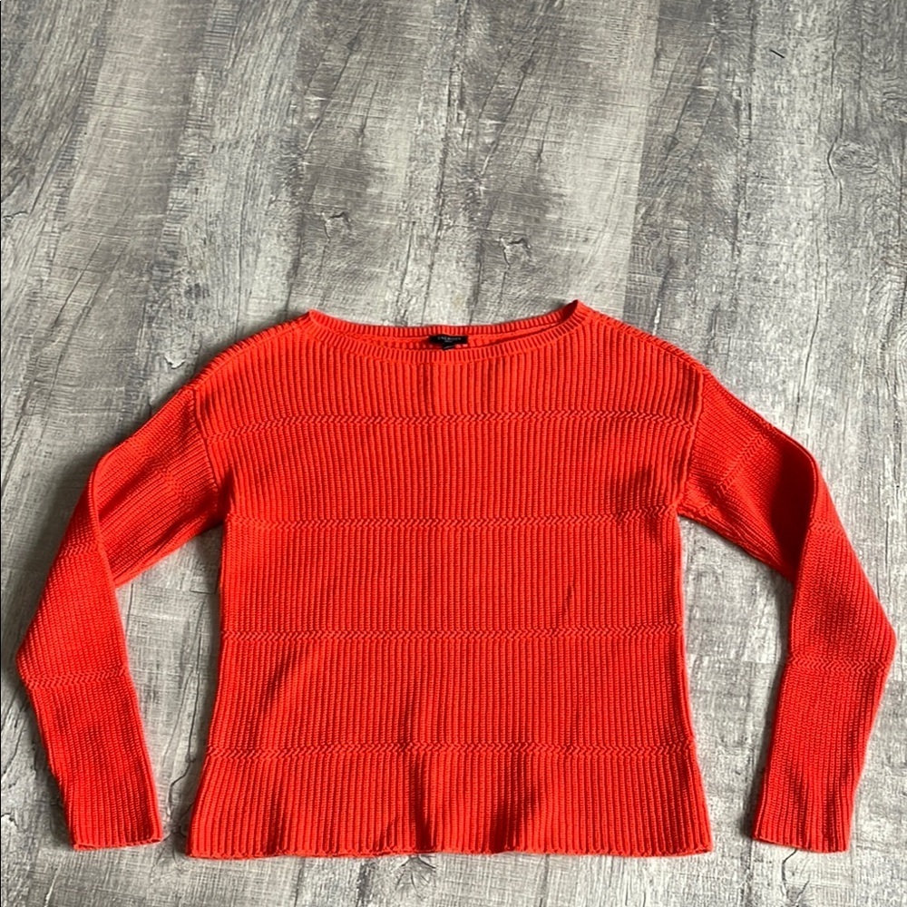 Talbots bright orange Knit sweater